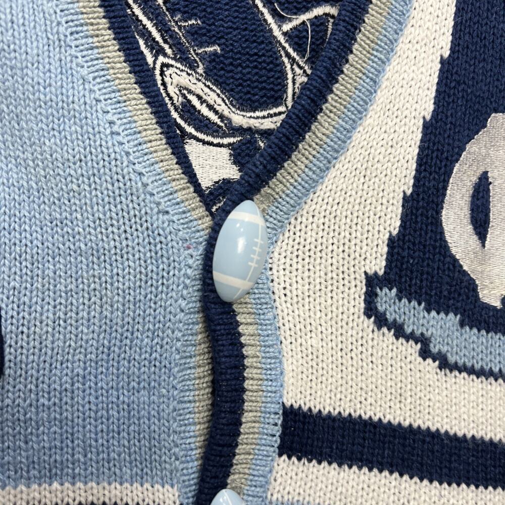 Birch Bros Vintage North Carolina Tar Heels Embroidered Knit Vest NCCA Small - Picture 4 of 10